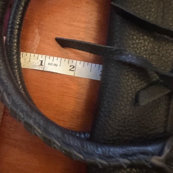 Aimee Kestenberg Black & Gold Leather Handbag With Zipper Pockets - Picture 9 of 9